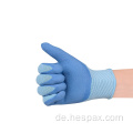 Hespax 13Gauge Nylon -Schaumlatex Arbeit Handschuhe im Freien